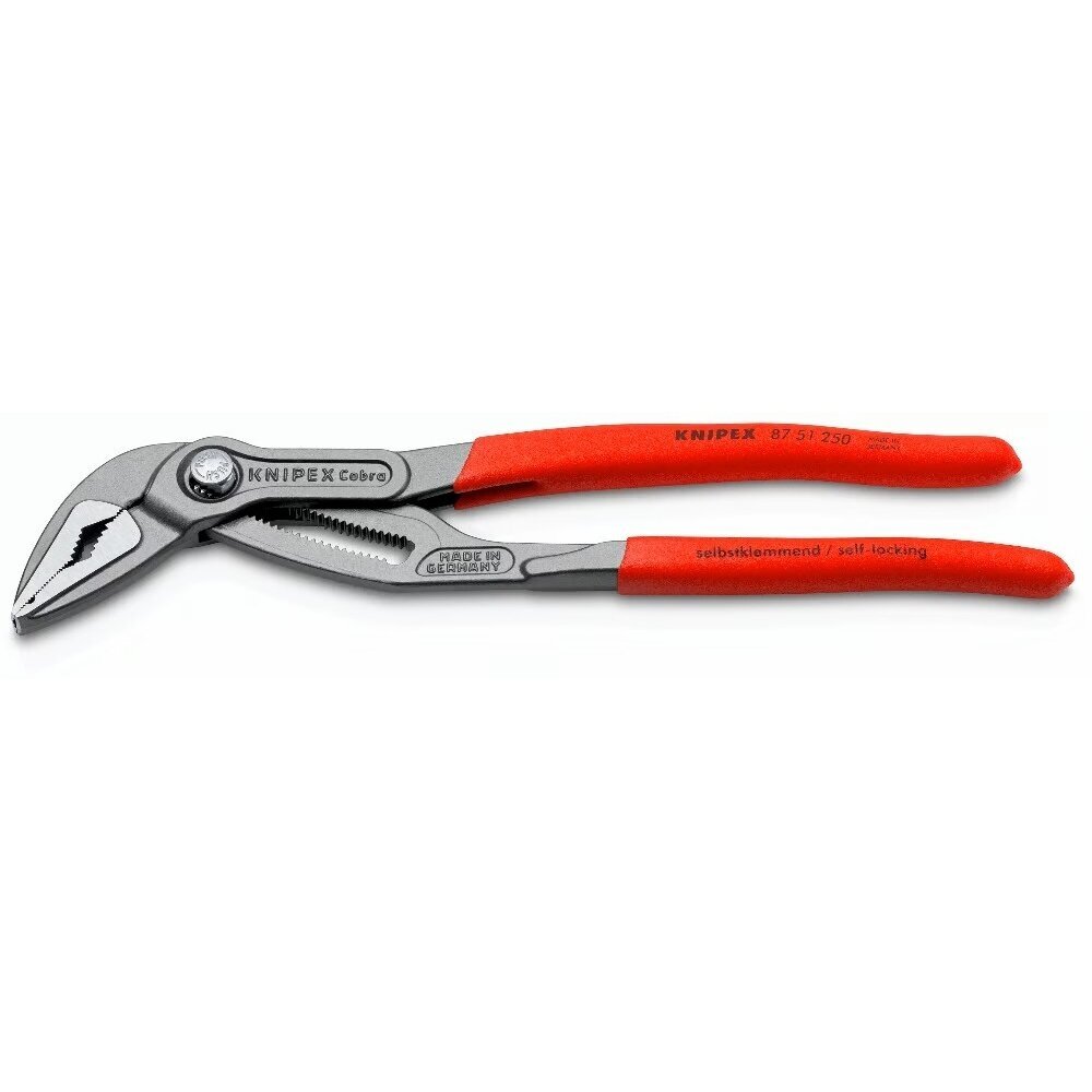 Santechninės replės prailgintos KNIPEX SLIM Cobra su fiksavimu 250mm Santechninės replės prailgintos KNIPEX SLIM Cobra su fiksavimu 250mm