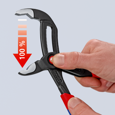 Santechninės replės KNIPEX Cobra su greitu fiksavimu 250mm 5 Santechninės replės KNIPEX Cobra su greitu fiksavimu 250mm 5
