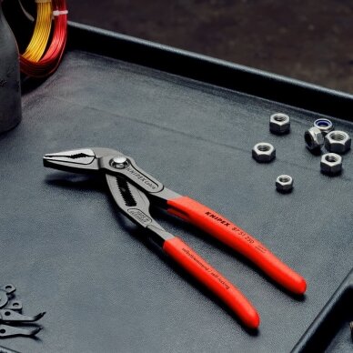 Santechninės replės prailgintos KNIPEX SLIM Cobra su fiksavimu 250mm 3