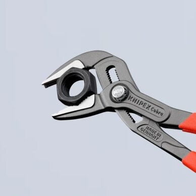 Santechninės replės prailgintos KNIPEX SLIM Cobra su fiksavimu 250mm 7 Santechninės replės prailgintos KNIPEX SLIM Cobra su fiksavimu 250mm 7
