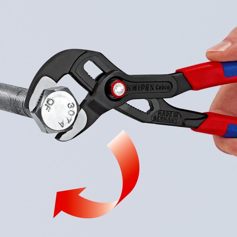 Santechninės replės KNIPEX Cobra su greitu fiksavimu 250mm 3 Santechninės replės KNIPEX Cobra su greitu fiksavimu 250mm 3