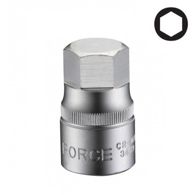 Šešiakampis-galvutė Hex 14mm 1/2" 40mmL