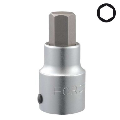 Šešiakampis-galvutė Hex 17mm 3/4"