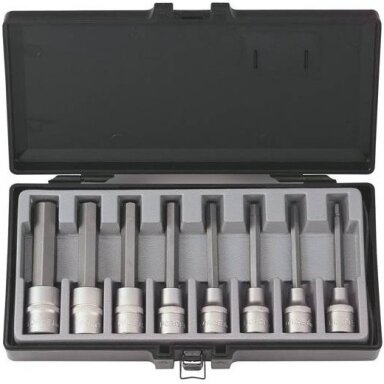 Šešiakampis-galvutė Hex 1/2" rinkinys 8 dalių