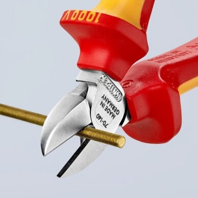 Šoninio kirpimo replės elektrikui 140mm (1000V) KNIPEX 3