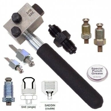 Stabdžių vamzdelių valcavimo įrankis 3/16" SAE 4.75mm 1 Stabdžių vamzdelių valcavimo įrankis 3/16" SAE 4.75mm 1