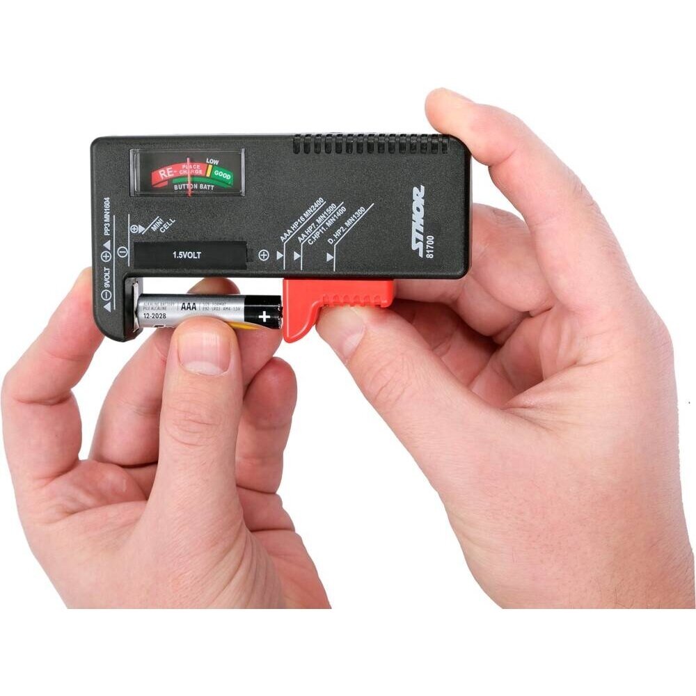 Testeris 1.5V ir 9V baterijoms 4 Testeris 1.5V ir 9V baterijoms 4