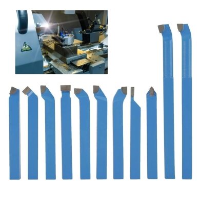 Tekinimo staklių peilių rinkinys 11vnt. 8x8mm P30 1 Tekinimo staklių peilių rinkinys 11vnt. 8x8mm P30 1
