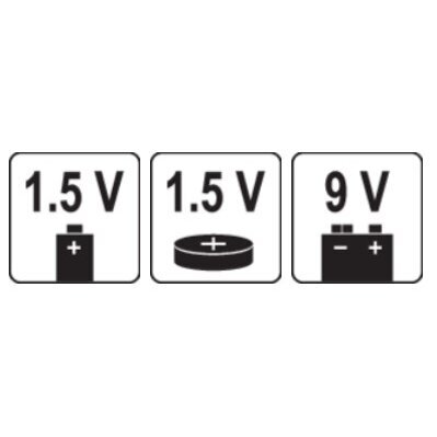 Testeris 1.5V ir 9V baterijoms 6