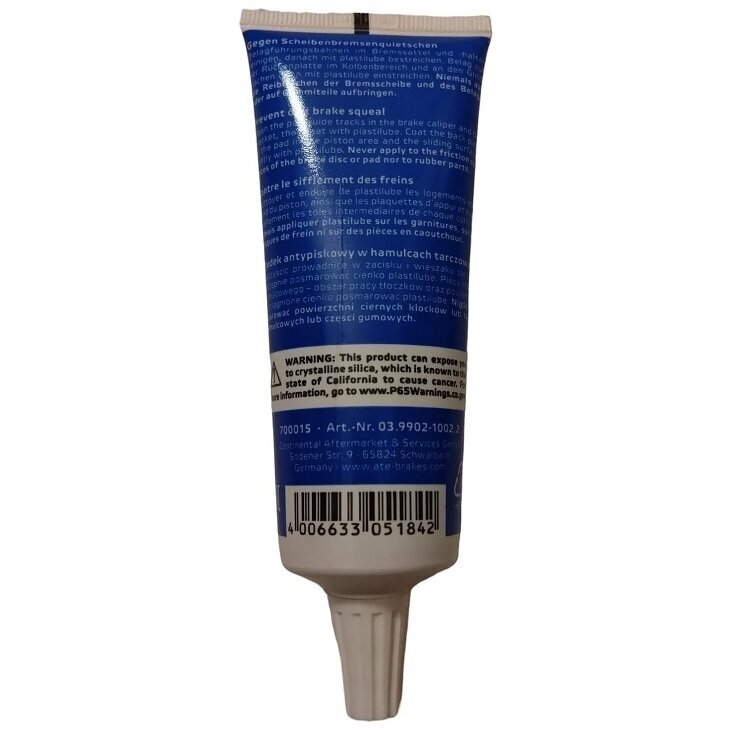 Tepalas stabdžių suportui ATE PLASTILUBE 2 Tepalas stabdžių suportui ATE PLASTILUBE 2