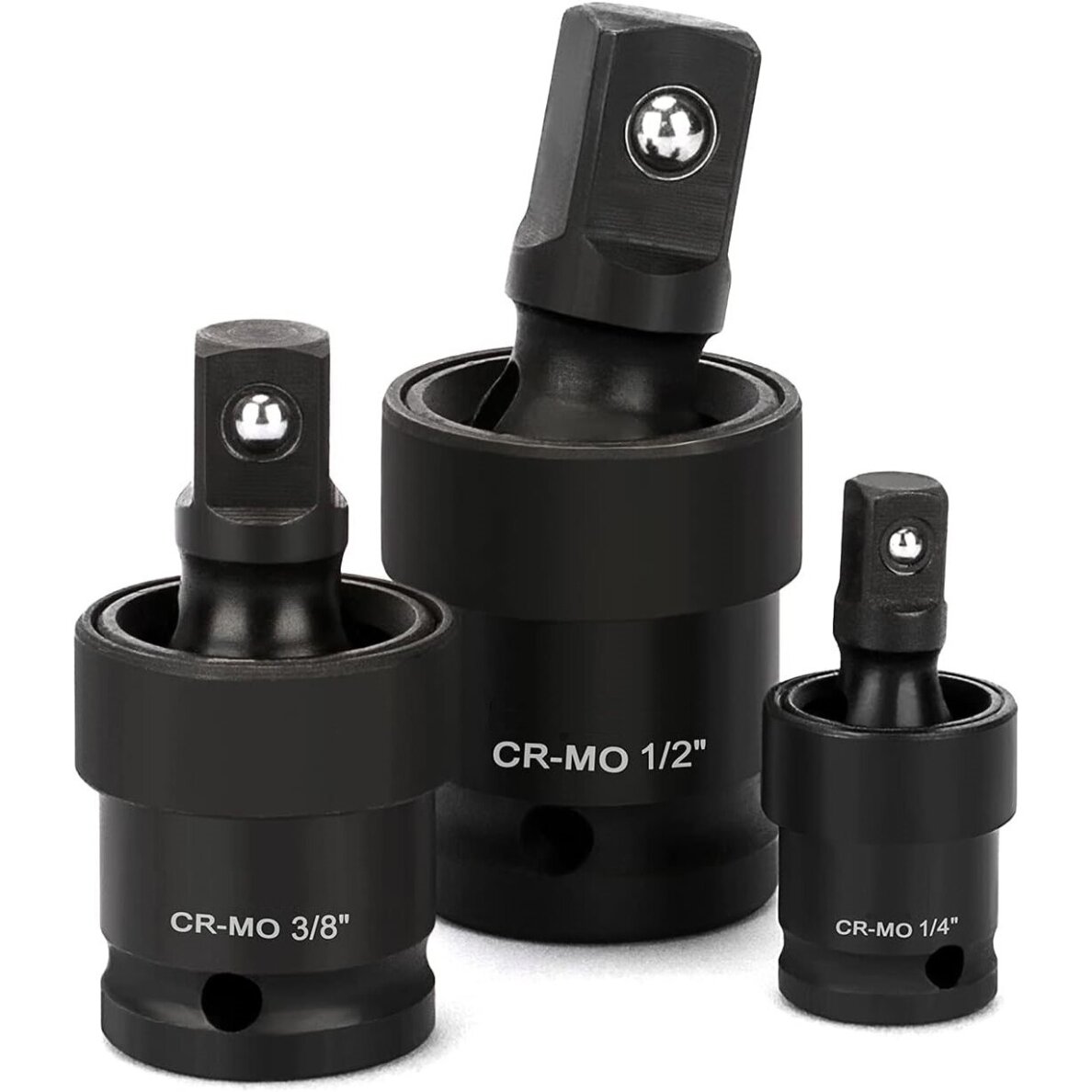 Universalių šarnyrų smūginių rinkinys 3vnt. 1/4"+3/8"+1/2" Universalių šarnyrų smūginių rinkinys 3vnt. 1/4"+3/8"+1/2"