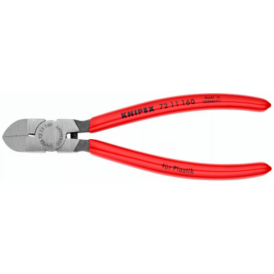 Žnyplės plastikui 45° 160mm KNIPEX Žnyplės plastikui 45° 160mm KNIPEX